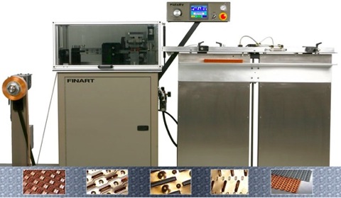 Finart Flat Fin and Plate Fin Machine for production of industrial Radiator Cores